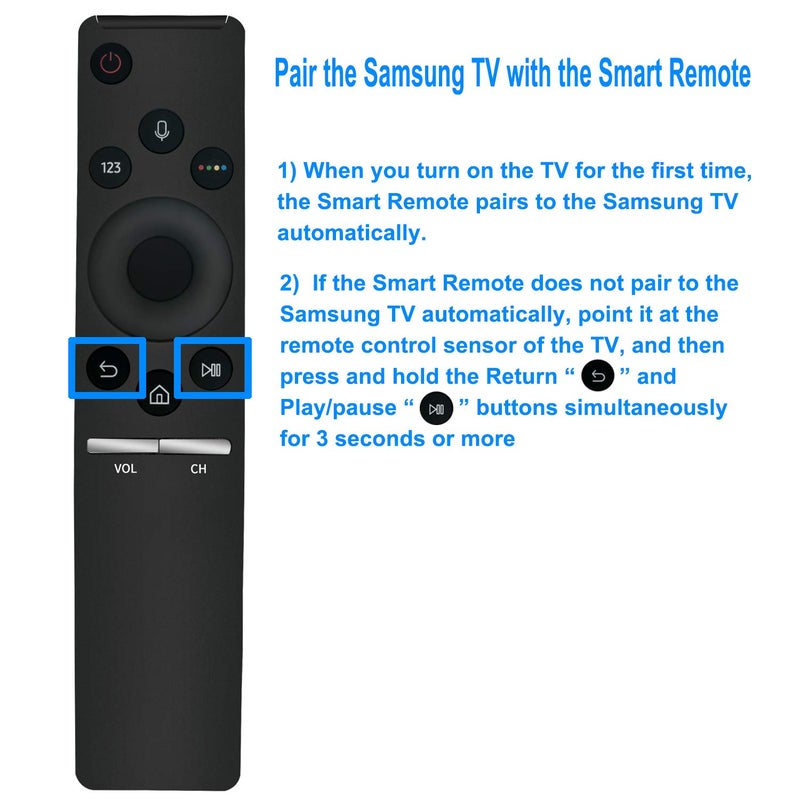 Beyution New Smart Voice Remote Control BN59-01265A BN59-01266A fit for Samsung LED LCD HDTV UN49MU8000 UN49MU800D UN55MU8000 UN55MU800D UN65MU8000 UN65MU800D UN75MU8000 UN75MU800D UN82MU8000 UN82MU800D - Image 2